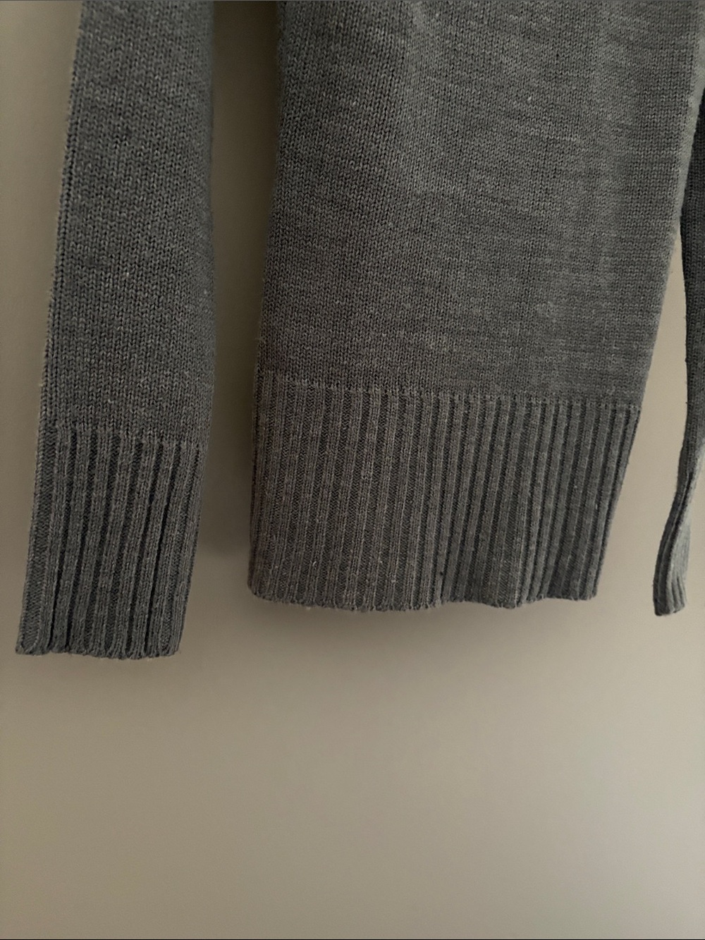 Suzy Shier Gray Cowl Neck Sweater - Picture 5 of 13
